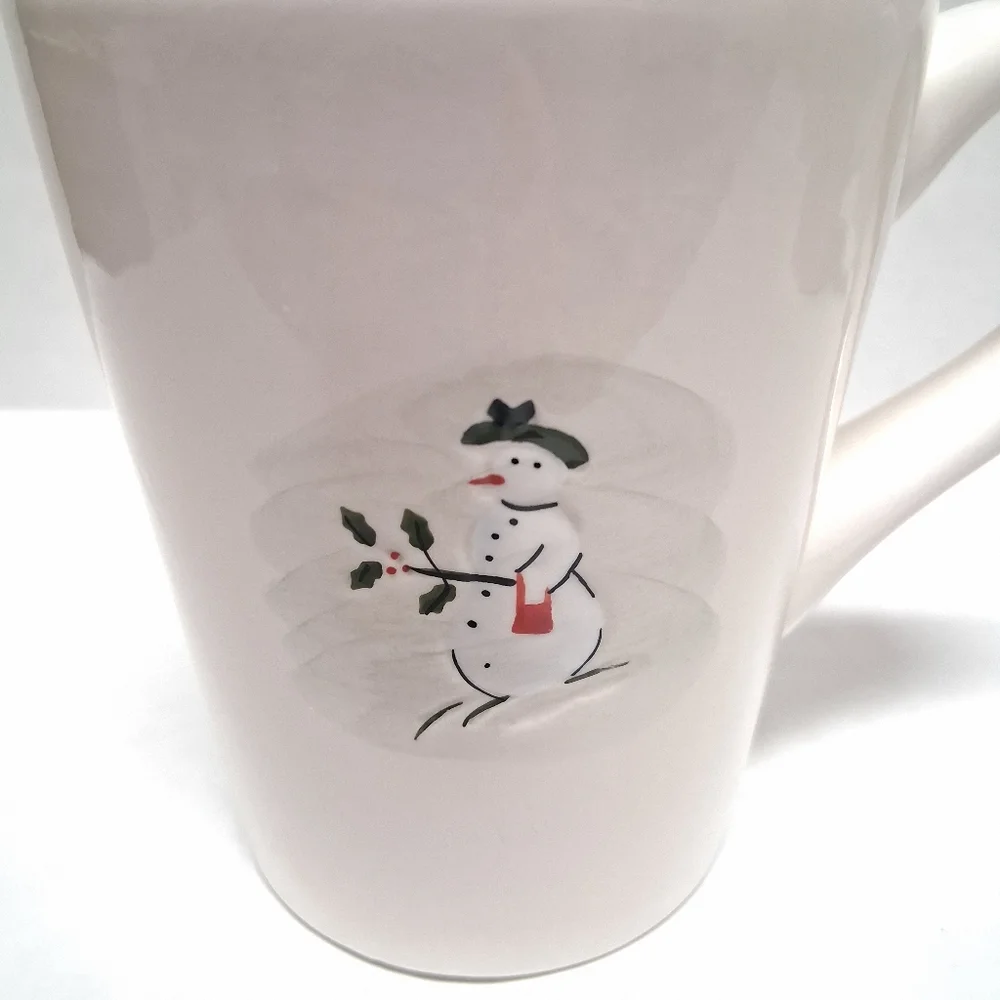 Williams Sonoma Snowman Coffer Mugs